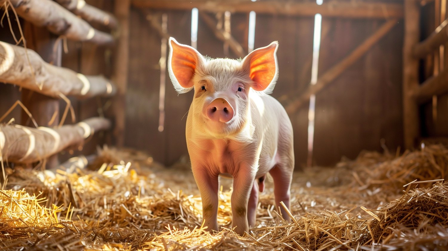 Schweine in einem Stall